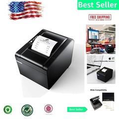 High-Speed 80mm Thermal Receipt Printer with Auto Cutter – USB & Ethernet Int…