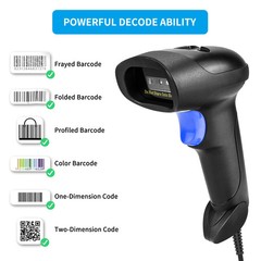 NETUM L8 Wireless 2D Barcode Scanner and L5 Wired 1D/2D QR Bar Code Reader…