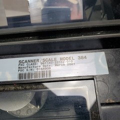 DATALOGIC Magellan SL384 POS Grocery Store Stainless Steel Scanner Scale