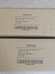 2 Boxes of 20 ROLLS each – Enfinet Thermal POS Receipt Paper Rolls 2 1/4&Prime; x 50&Prime;