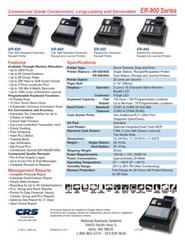 SAM4s ER-925 Cash Register – NIB / W/ Factory Depot Warranty FREE Shipping