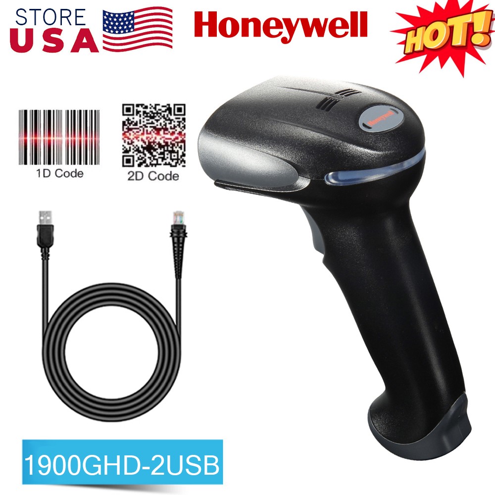 Honeywell 1900GHD-2USB High Density 1D 2D Corded Barcode Scanner W/ USB Cable