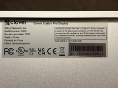 Clover Station Pro 2018 Display S503 POS Terminal *MONITOR ONLY*
