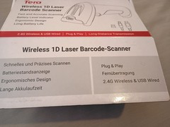Tera 5100 Wireless 1D Laser Barcode Scanner with Battery Level Indicator NEW