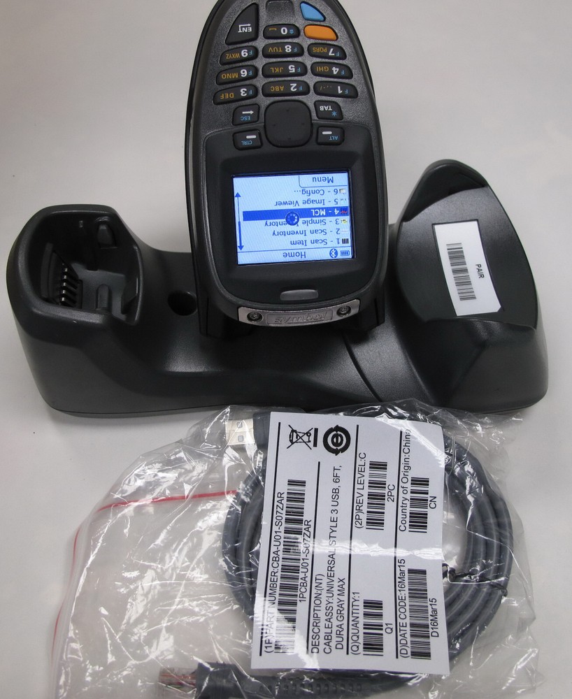 Motorola Symbol Barcode Scanner MT2070 MT2070-ML4D62370WR W/ battery Cradle USB