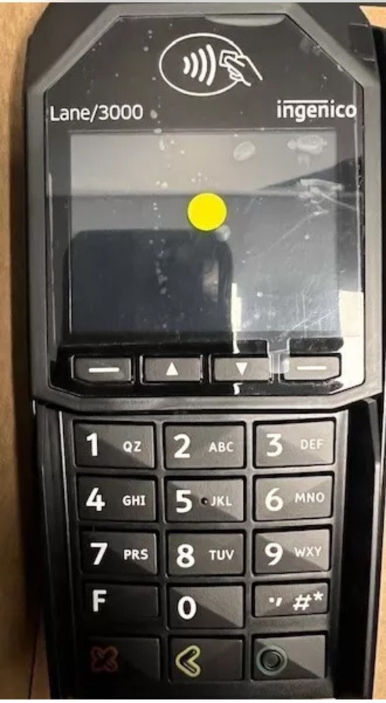 Ingenico Lane 3000 CL/Eth USB Pin-Pad Credit Card Machine Terminal (used Once )