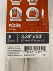 Office Depot Thermal Paper Rolls 2.25&Prime;x50&prime; White 1 Pack of 6 NEW