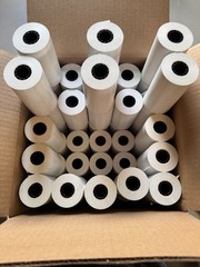 4 1/8&Prime; x 125&prime; Standard 48g Thermal Paper Rolls, 0.75&Prime; Core Case of 50 – Made USA
