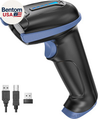 1D 2D QR Barcode Scanner Wireless and Wired with Battery Level Indicator Digital