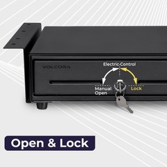 13&Prime; Electronic Cash Register Drawer with Under Counter Mounting Metal Bracket…