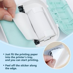 12 Rolls Self-Adhesive Multicolor Thermal Paper, 53 * 28mm | Thermal Printer …