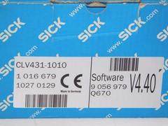 New Sick CLV431-1010 Fixed Mount Laser Barcode Scanner with Software 1016679