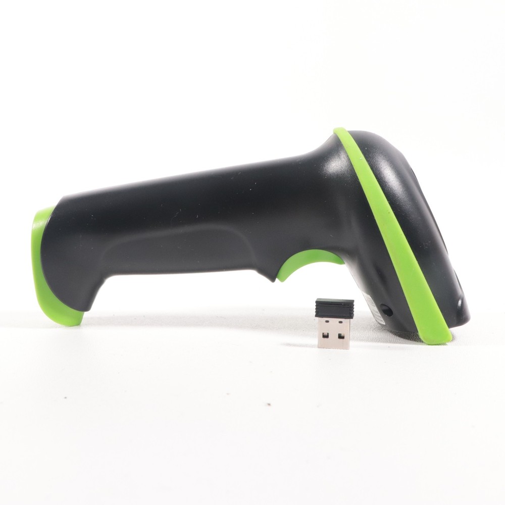 Tera Model 5100E Wireless Wired 1D Laser Barcode Scanner. Green Color.