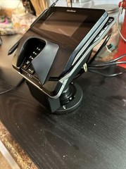 Lot of 2 VeriFone MX915 Credit Card Terminal M177-409-01-R w/ Metal Stands