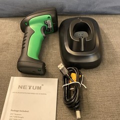 2D QR Bluetooth Barcode Scanner Industrial Waterproof Dock Hands-Free Charging