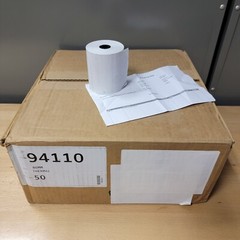 34 ROLLS (Opened box of/was 50) 3-1/8&Prime; x 230 Thermal Paper 94110 TH CSO ASCEND