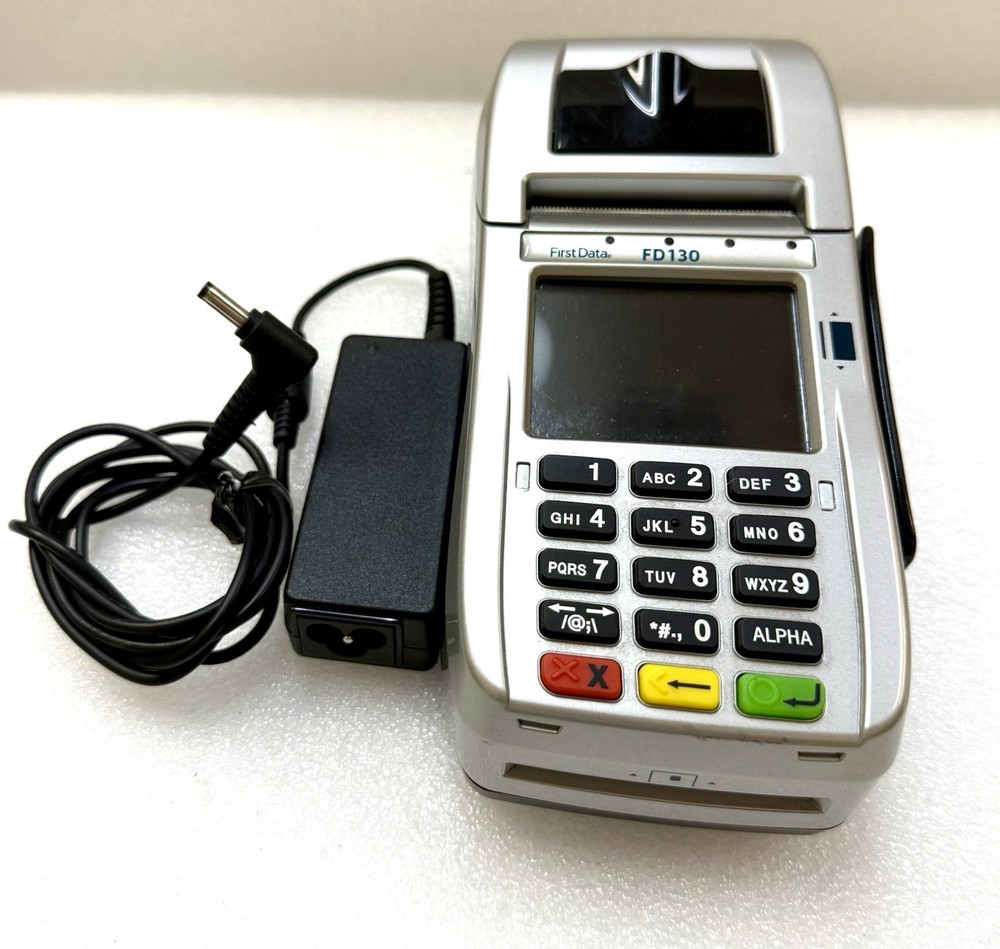 Excellent First Data FD130 POS Credit Debit Terminal EMV Chip Reader. Fast Ship