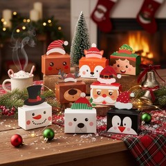 Kritkin 12 Pcs Christmas Money Box for Cash Gift Pull Santa Dispenser Pop up …