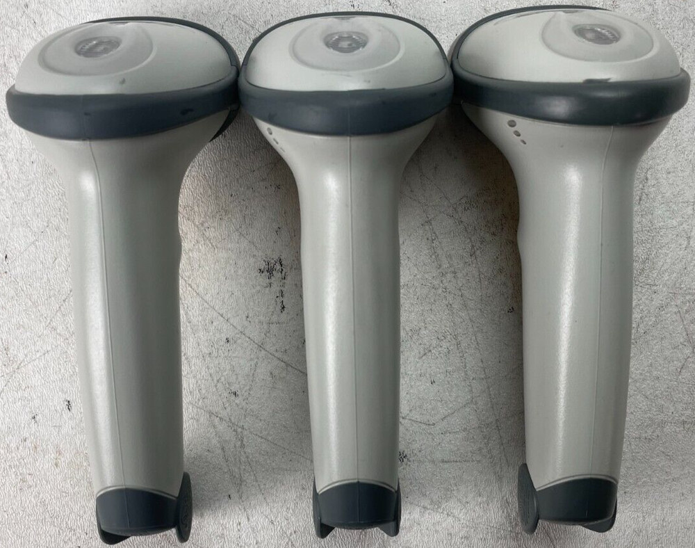 Lot of 3 Zebra Symbol LS2208 Handheld Laser Barcode Scanner LS2208-SR20001NA