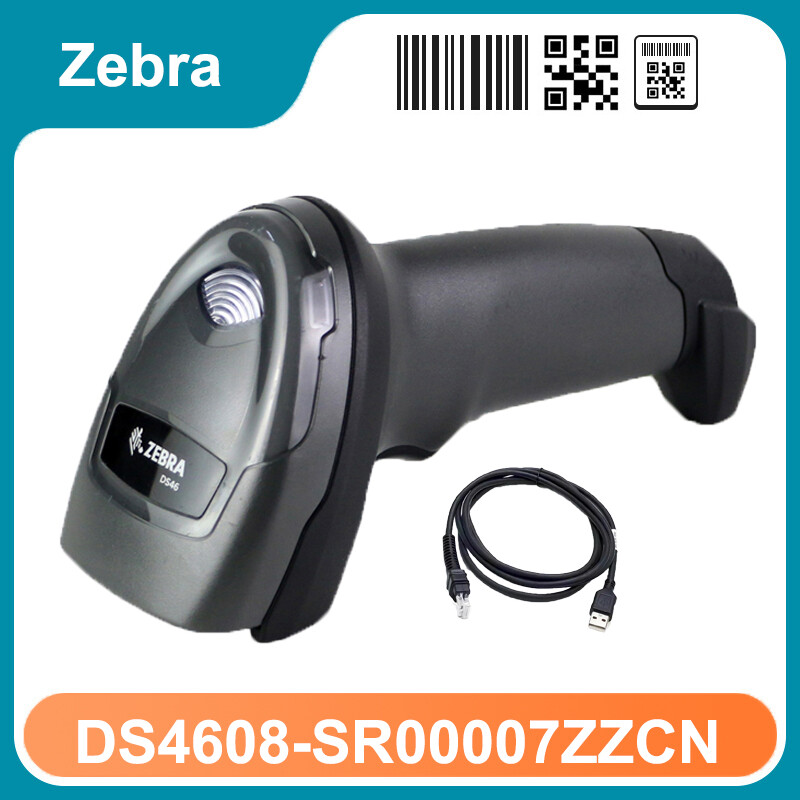 Zebra DS4608-SR Corded Area-imaging Handheld 2D Barcode Scanner Imager USB Cable
