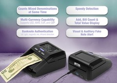 Better Office Products Counterfeit Money Detector Machine, Portable Counterfe…