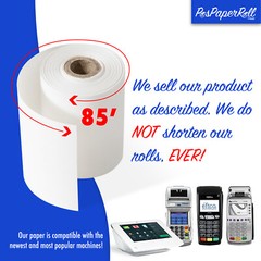 2 1/4&Prime; x 85&prime; First Data FD130 FD50 FD55 FD100Ti Thermal Paper 50 Rolls !!!