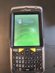 Psion Teklogix Ikôn 7505 Industrial Handheld Mobile Barcode Scanner CH4000 Dock.