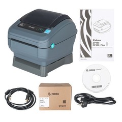 Zebra ZP450 USB Direct Thermal Label Shipping Barcode Printer With Power Supply