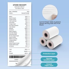 3-1/8&Prime; Thermal Paper Rolls – 10 Rolls x 230ft, Compatible with Star Micronics…