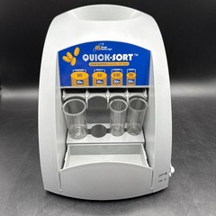Royal Sovereign Quick Sort CO-1000N Coin Sorter w/ 3 Tubes – Overflow Tray