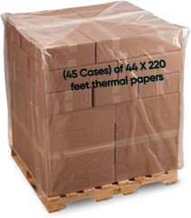 (45 Cases) 44mm x 220&prime; Cash Register POS Receipt Thermal Paper Pallet 50 Rolls