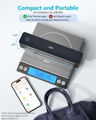PRT Inkless Portable Printer, Wireless Thermal Printer for Travel Support 8.5…