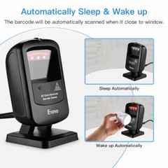 Eyoyo 1D 2D Desktop Barcode Scanner Automatic Image Sensing for Library Store