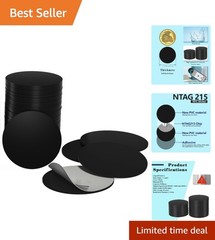 10pcs NTAG215 Black NFC Tags – Waterproof and Rewritable for Easy Connectivity