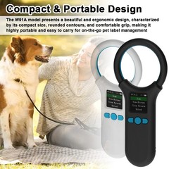 Handheld Portable Animal Chip Scanner 1.4inch TFT LCD Display Chip Reader
