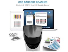 NETUM Fashionable Bluetooth Wireless 1D Barcode Scanner White DS5000