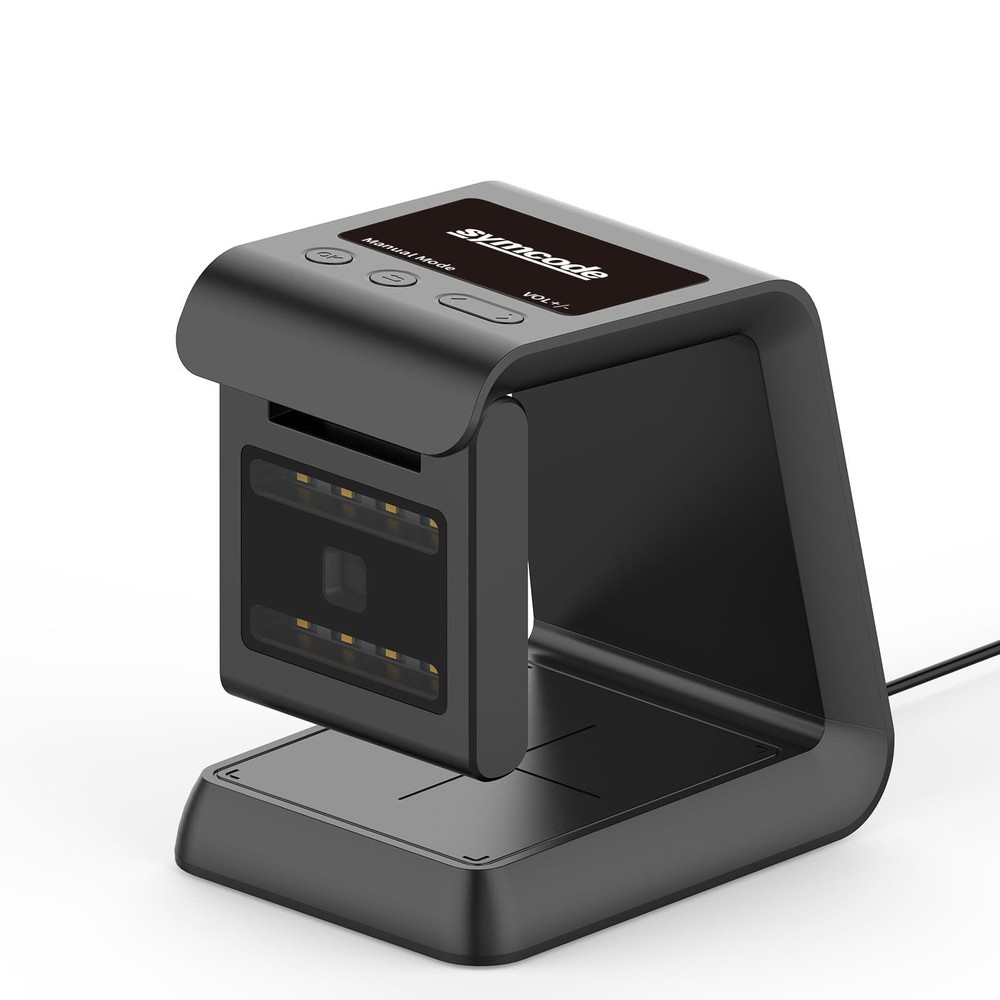 1D 2D Hands-Free Barcode Scanner, with Omnidirectional Automatic Sensing Scan…