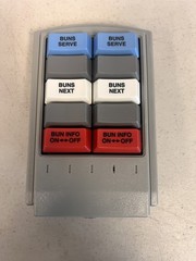 TG3 Electronics 10 Key POS Plastic Bump Bar GRAY (KBA-M3632A-BB1) NEW