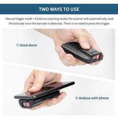 Cell Phone Back Clip Portable Wireless Bluetooth Scanner, E800