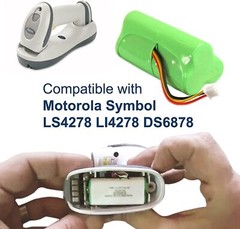 5-Pack Battery for Motorola SYMBOL DS-6878 DS6878 LI-4278 LI4278 BarCode Scanner