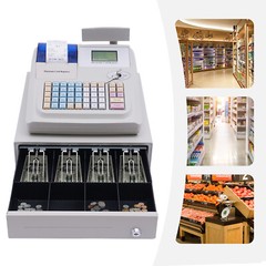 NEW Electronic Cash Register 48 Keys Cash Management System with Thermal Printer