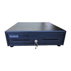Epsilont EPS-410 Cash Drawer with Key Printer-Driven Comes with Printer Cable