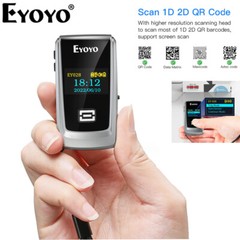 Eyoyo Mini Bluetooth QR Code Scanner LCD Display 1D 2D Book Barcode Scanner