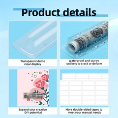 100 Pieces Clear Plastic Lip Balm Pouches Money Card Holder Money Cash Pouche…