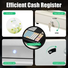 3IN1 Retail POS System, Cash Register Express Complete Point of Sale System 35W