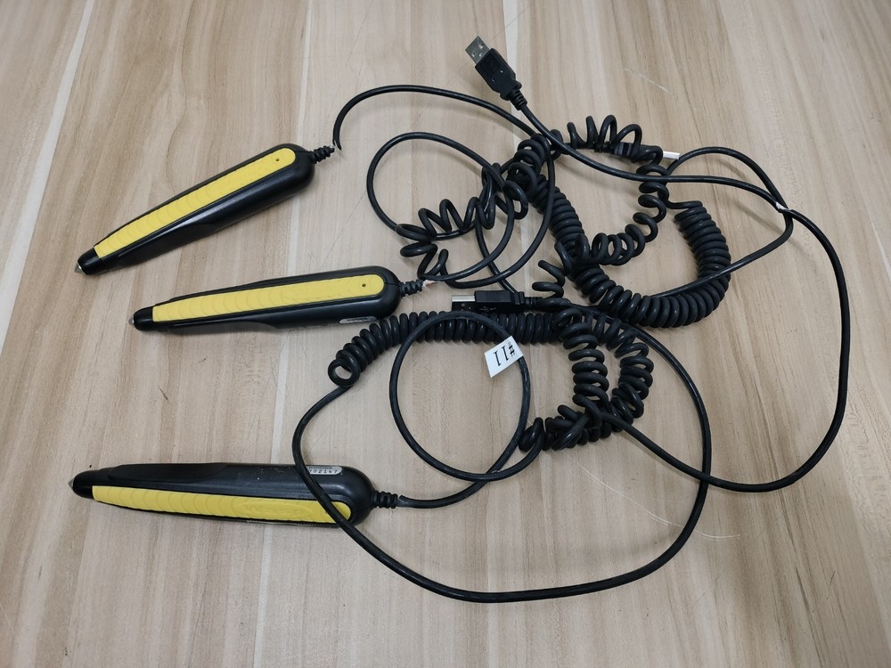 3x Wasp Technologies Pen Bar Code Reader Scanner WWR2905 *BAD WIRE*