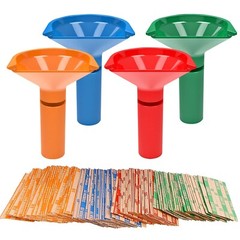 Budgetizer Coin Storage & Sorter Tubes 4 Color – Coded Coin Counters Tubes an…