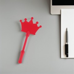 Reusable Red Credit Card Holder Wand for Contactless Payment and Daily Use