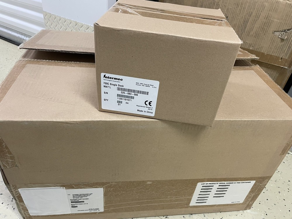 Lot 50 Intermec 700C Single Dock Charger Ethernet USB 225-683-006 Model AD15 New