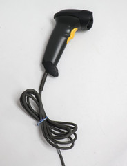 Barcode Scanner USB Wired Handheld Plug & Play 1D Barcode Reader – Black